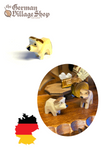 Wooden Figurine - Baby Mountain Dog German wooden figurine, hand carved wooden figurine, wooden decoration, cuckoo clock figurine baby dog
