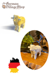 Wooden Figurine - Baby Lamb Standing German wooden figurine, hand carved wooden figurine, wooden decoration, cuckoo clock figurine, wooden sheep