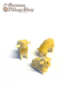 Wooden Figurine - Baby Lamb Sitting German wooden figurine, hand carved wooden figurine, wooden decoration, cuckoo clock figurine, baby sheep