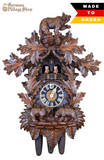 Cuckoo Clock Mechanical 8 Day - Hones Traditional With Bears Cuckoo Clock Mechanical 8 Day - Hones Traditional With Bears