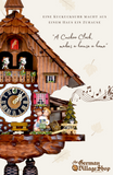 Cuckoo Clock Mechanical 8 Day - Hones Standing Kissing Couple Cuckoo Clock Mechanical 8 Day - Hones Standing Kissing Couple
