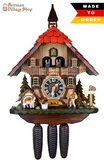 Cuckoo Clock Mechanical 8 Day - Hones Red Roof Chalet Cuckoo Clock Mechanical 8 Day - Hones Red Roof Chalet