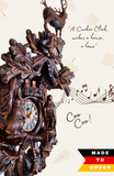 Cuckoo Clock Mechanical 8 Day - Hones Musical Before the Hunt Scene Cuckoo Clock Mechanical 8 Day - Hones Musical Before the Hunt Scene