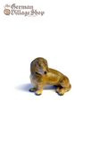 Wooden Figurine - Dachshund German wooden figurine, hand carved wooden figurine, wooden decoration, cuckoo clock figurine Dachshund