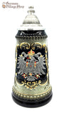 Beer Stein Traditional - 1/4 L Black with pewter lid Beer Stein Traditional - 1/4 L Black with pewter lid
