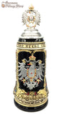 Beer Stein - Rustic Coloured German cities & eagle with eagle lid 1L Beer Stein - Rustic Coloured German cities & eagle with eagle lid 1L