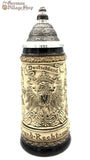 Beer Stein - Rustic Eagle with German Cities 1/2 L Beer Stein - Rustic Eagle with German Cities 1/2 L