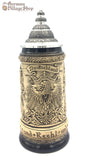 Beer Stein - Rustic Eagle with German Cities1/4L German beer stein with rustic finish and pewter lid. Featured in The German Village shop Hahndorf South Australia