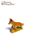Wooden Figurine - Fox Running German wooden figurine, hand carved wooden figurine, wooden decoration, cuckoo clock figurine fox