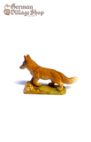 Wooden Figurine - Fox Running German wooden figurine, hand carved wooden figurine, wooden decoration, cuckoo clock figurine fox