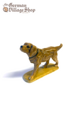 Wooden Figurine - Hunting Dog German wooden figurine, hand carved wooden figurine, wooden decoration, cuckoo clock figurine wooden hunting dog