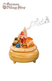 Christmas Music Box - Santa and Toys (Santa Claus Is Coming To Town) German wooden Christmas decorations, wooden music box, Christmas music box, turning decoration