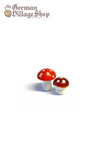 Figurine - Synthetic Mushrooms (Pair) Forest mushrooms