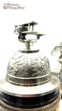 Beer Stein - Rustic Red Baron with Pewter Plane Lid 1/2L German beer stein featuring the historic red Barron design and pewter plane lid. featured in The German Village Shop Hahndorf South Australia