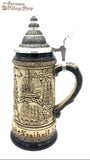 Beer Stein - Rustic Eagle with German Cities1/4L German beer stein with rustic finish and pewter lid. Featured in The German Village shop Hahndorf South Australia