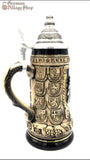 Beer Stein - Rustic Eagle and Crests 1/2 L Beer Stein - Rustic Eagle and Crests 1/2 L