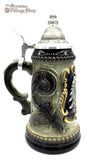 Beer Stein Traditional - 1/4 L Black with pewter lid Beer Stein Traditional - 1/4 L Black with pewter lid