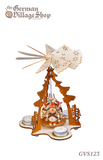 Wooden Christmas Pyramid - 22.5cm Snowmen Wooden Christmas Pyramid - 22.5cm Snowmen