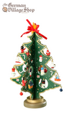 Christmas Tree - Green 30cm German wooden Christmas tree, Christmas decorations, Christmas trees with ornaments