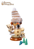 Smoker Figure - 13cm Snowman Sleigh Smoker Figure - 13cm Snowman Sleigh