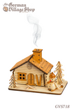 Smoker Haus - Wooden Smoky House German smokers, Christmas smoker decorations, incense christmas decorations, smoke house