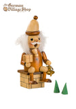 Smoker figure - 16cm Sitting Santa bell Smoker figure - 16cm Sitting Santa bell