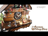 Cuckoo Clock Quartz - Musical Chalet with Kissing Couple Video of battery operated cuckoo clock with Coo Coo call with music and moving kissing couple