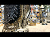 Beer Stein - Rustic Eagle and Crests 1/2 L Beer Stein - Rustic Eagle and Crests 1/2 L