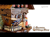 Cuckoo Clock Mechanical 1 Day - Hones Woman Ringing Bell Video of a German Cuckoo Clock 1 day mechanical Hones chalet from the black forest with bell ringer