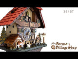 Cuckoo Clock Mechanical 8 Day - Hones Red Roof Chalet Cuckoo Clock Mechanical 8 Day - Hones Red Roof Chalet
