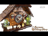 Cuckoo Clock Mechanical 1 Day - Chalet with Wood Chopper Video of 1 day mechanical chalet cuckoo clock with Coo Coo call with moving woodchopper