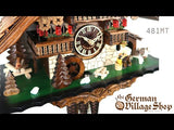 Cuckoo Clock Mechanical 1 Day - Musical Chalet & Wood Chopper Video of 1 day mechanical chalet cuckoo clock with Coo Coo call with music and moving wood chopper