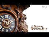 Cuckoo Clock Quartz - Traditional Before the Hunt Scene Video of battery operated cuckoo clock with Coo Coo call