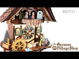 Cuckoo Clock 8 Day Mechanical - Hones Musical with Clock Pedlar Video of 8 day mechanical cuckoo clock with Coo Coo call with moving clock peddler and music