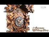 Cuckoo Clock Mechanical 1 Day - Traditional with Maple Leaves Video of 1 day mechanical traditional cuckoo clock with Coo Coo call