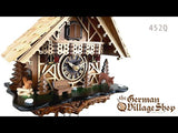 Cuckoo Clock Quartz - Chalet Natural and Stained Timber Video of battery operated cuckoo clock with Coo Coo call