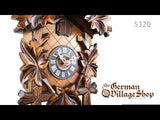 Cuckoo Clock Quartz - Traditional Cuckoo Bird with Maple Leaves 2 Video of battery operated cuckoo clock with Coo Coo call with music