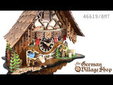 Cuckoo Clock Mechanical 8 Day - Shepherd and Sawman Cuckoo Clock Mechanical 8 Day - Shepherd and Sawman