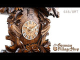 Cuckoo Clock Mechanical 8 Day - Traditional with Cuckoo Birds Video of 8 day mechanical chalet cuckoo clock with Coo Coo call