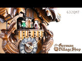 Cuckoo Clock Quartz - Musical Traditional with Cuckoo Birds Video of battery operated cuckoo clock with Coo Coo call with music