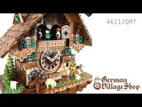 Cuckoo Clock Quartz - Musical Chalet with Shepherd and Sheep Video of battery operated cuckoo clock with Coo Coo call and music