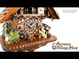 Cuckoo Clock Quartz - Musical Chalet with Beer Drinker and Dog Cuckoo Clock Quartz - Musical Chalet with Beer Drinker and Dog