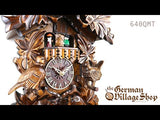 Cuckoo Clock Quartz - Musical with Birds and Nest Video of battery operated cuckoo clock with Coo Coo call with music