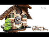 Cuckoo Clock Quartz - Chalet with Green Shutters Video of battery operated cuckoo clock with Coo Coo call with music