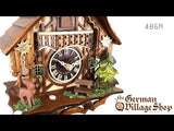 Cuckoo Clock Mechanical 1 Day - Chalet with Deer Video of 1 day mechanical chalet cuckoo clock with Coo Coo call