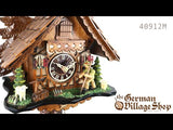 Cuckoo Clock Mechanical 1 Day - Chalet with Shepherd Video of 1 day mechanical chalet cuckoo clock with Coo Coo call and moving shepherd