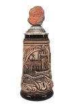 Beer Stein - Berlin Wall with Piece Rustic 1/4 L Beer Stein - Berlin Wall with Piece Rustic 1/4 L