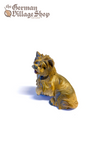 Wooden Figurine - Yorkshire Terrier German wooden figurine, hand carved wooden figurine, wooden decoration, cuckoo clock figurine, Yorkshire terrier