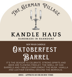 Kandle Haus Candle - Oktoberfest Barrel (large)
