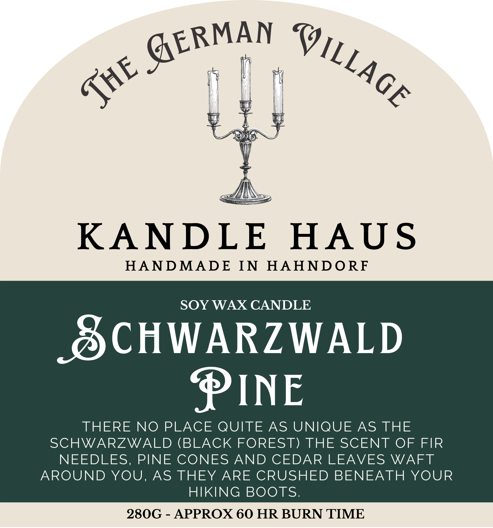 Kandle Haus Candle Schwarzwald Pine (Large) The German Village Shop Hahndorf